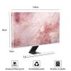 Baocicco Fashion Pink Marble Waterproof Television Cover 58, 59, 60 Inch Full Body Covers for Television Screen Panel Case Computer Sleeve Compatible with PC, Desktop and TV LED LCD OLED view 2