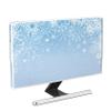 Baocicco Snowflake Screen TV Dust Cover 65 Inch Frozen Winter Holiday Merry Christmas Xmas Water Proof Weatherproof and Dust-Proof Television Cover for Screen 40 to 42 Inch TV LED LCD OLED view 1