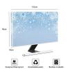 Baocicco Snowflake Screen TV Dust Cover 65 Inch Frozen Winter Holiday Merry Christmas Xmas Water Proof Weatherproof and Dust-Proof Television Cover for Screen 40 to 42 Inch TV LED LCD OLED view 2