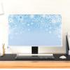 Baocicco Snowflake Screen TV Dust Cover 65 Inch Frozen Winter Holiday Merry Christmas Xmas Water Proof Weatherproof and Dust-Proof Television Cover for Screen 40 to 42 Inch TV LED LCD OLED view 4