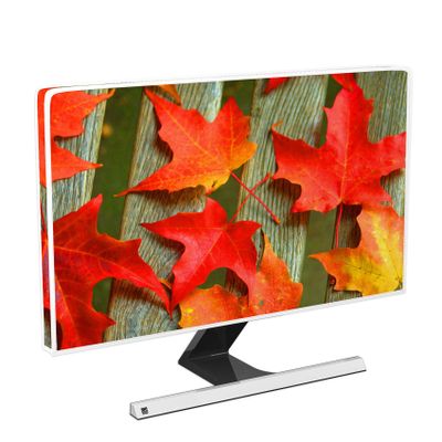 Baocicco Fall Maple Waterproof TV Display Screen Cover 70 Inch Wooden Autumn Season Anti-Static LCD-Silky HD Panel Dust Protective Sleeve Compatible with LCD LED PC, Desktop and Home TV