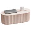 Cable Management Box for Desk, Organizer with Top Slot for Effortless Plugging, One Piece Frost White, Stylish Design, Sturdy Plastic, Ideal for Office and Home Storage view 1