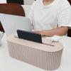 Cable Management Box for Desk, Organizer with Top Slot for Effortless Plugging, One Piece Frost White, Stylish Design, Sturdy Plastic, Ideal for Office and Home Storage view 3