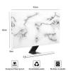 Baocicco Fashion Gray Marble Waterproof 37, 38, 39 Inch Anti-Static Dustproof LCD/LED/HD Abstract Texture TV Cover with Creative Design Anti-Static Dustproof Protective Dust Covers for TV view 2