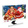 Baocicco Santa Claus Waterproof Television Cover 45, 46, 47, 48 Inch Cartoon Style Elk Winter Holiday New Year Eve Kids Boys Girls TVs Accessories Screen 40 to 42 Inch TV LCD Screen Decoration view 1