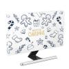 Baocicco Merry Christmas Television Covers 40, 41, 42, 43 Inch Cartoon Candy Cane Gingerbread Black and White Xmas Anti-Static Dustproof Water Resistant Protective Cover for Kids LCD/LED/HD TVs view 1