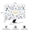 Baocicco Merry Christmas Television Covers 40, 41, 42, 43 Inch Cartoon Candy Cane Gingerbread Black and White Xmas Anti-Static Dustproof Water Resistant Protective Cover for Kids LCD/LED/HD TVs view 2