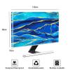 Baocicco Royal Blue Marble Waterproof TV Cover 55 Inch Creative Design Monitor Accessories Laptop TV LCD Screen Television Decoration for Tablet LED LCD OLED TVs Decorations view 2