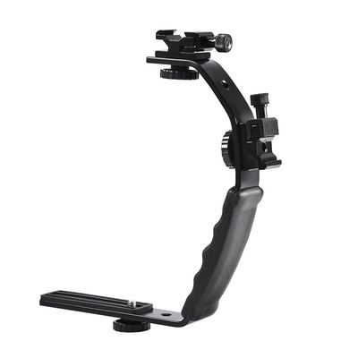 QANYEGN Hot Shoe Extension Bar Mount, Camera L Bracket, L Shape Camera Flash Bracket for Flashlight, DV Camcorder, 120 or 135 Film Camera