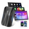 4-in-1 Wireless CarPlay & Android Auto Adapter, Compatible with N-etflix/YouTube/TIK Tok/Screen Mirror Link view 1
