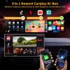 4-in-1 Wireless CarPlay & Android Auto Adapter, Compatible with N-etflix/YouTube/TIK Tok/Screen Mirror Link view 2
