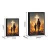 Jesus Night Light,4D LED Jesus Photo Frame Lamp, for Bedroom Living Room, Study Room Light Up Nights for Christian Wall Art Gifts (A,Large) view 3