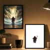 Jesus Night Light,4D LED Jesus Photo Frame Lamp, for Bedroom Living Room, Study Room Light Up Nights for Christian Wall Art Gifts (A,Large) view 4