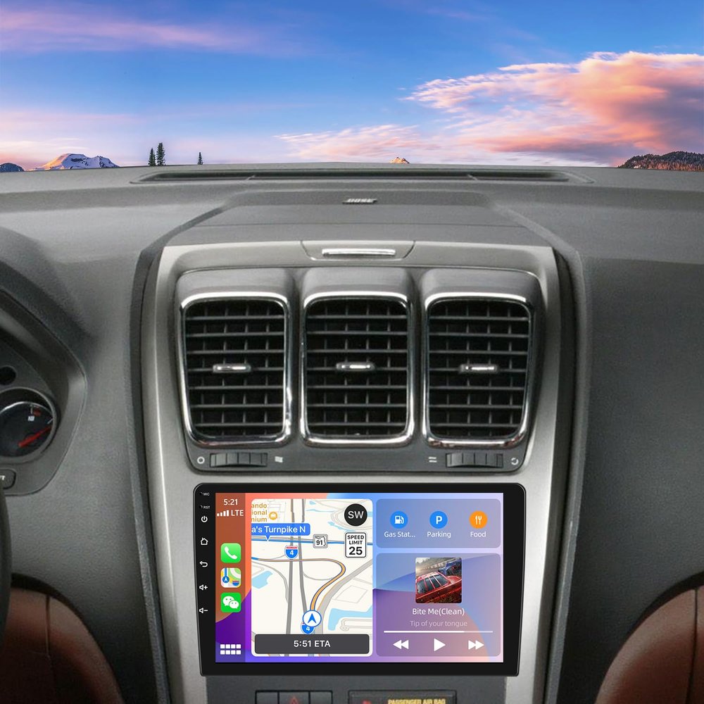 10inch Car Radio Stereo Android 14 for Chevy Silverado 2007-2013 Tahoe Equinox for GMC Sierra Yukon Denali w/Wireless CarPlay Android Auto 4G+64G Touch Screen Bluetooth FM GPS Navi WiFi Head Unit