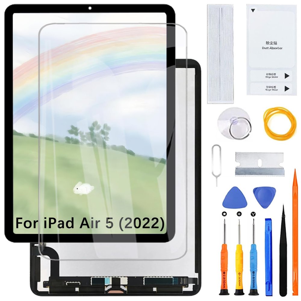 H&LYCYJ Display Screen for iPad Air 5 (2022) A2588 A2589 A2591 LCD Screen Replacement Assembly with Kit