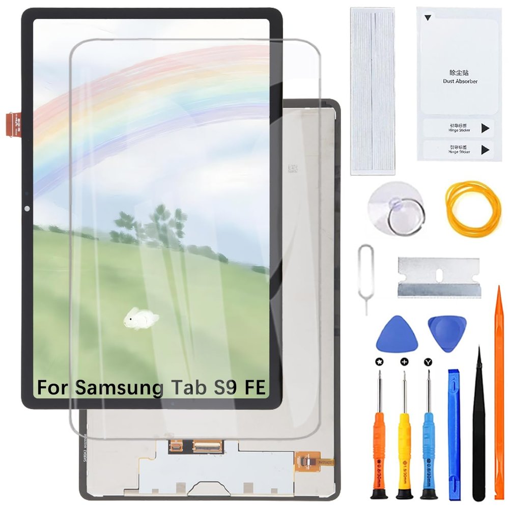 Display Screen for Samsung Tab S9 FE X510 X516B LCD Screen Replacement Assembly with Kit