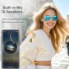 EarlySincere AI Smart Glasses, Smart Translation Glasses That Support 164 Language Translation, IP65 Waterproof Smart Sunglasses, Classic Aviator Sunglasses with Voice Assistant/AI Call/Chat GPT view 4