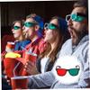 3D Viewing Glasses, 3D Glasses, Black Frame Red Green Viewing for Dimensional Anaglyph TV Movie DVD Game and Amblyopia Training Eyeglasses view 3