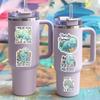(10 Pcs) Funny Manatee Stickers for Water Bottle, Laptop, Journal, Cute Sea Cow Vinyl Decals for Ocean Animal Lovers, Florida Mermaid Gift for Women Men Couple on Beach Trip (3 inches) view 4