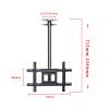 Adjustable Ceiling TV Mount Bracket, Fits 32-60 Inch TVs, Tilt Swivel TV Ceiling Mount, with Loading 40kg/88Lbs, Max VESA 600x400mm view 2