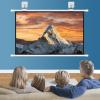 60 inch Wall Mountable Projector Screen, 4K HD Manual Movie Screen, Portable Projection Screen for Indoor Home Theater, Office Meetings, School Education(16:9) view 2