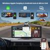 10.26 Inch Portable CarPlay Screen Stereo for Car, AHD 720P Backup Camera, Wireless CarPlay & Android Auto, Multimedia Automotive Display, GPS Navigation, Bluetooth, Mirror Link view 4