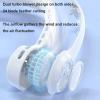 EZAGMWGFB Portable Bladeless Neck Fan, 4 Speeds Adjustable, USB Rechargeable Hanging Wearable Fan, Easy Carry view 3