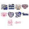 (10pcs) Senior 2026 Sticker Pack, High School Sticker for Graduating Students Waterproof, Graduation Class of 2026 Gift, College Student Decoration for Laptop Vehicles (3 inches) (Senior1, 5x5 inches) view 1