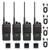 Retevis NR40 DMR 2 Way Radio Long Range,Professional Digital Two Way Radios,Noise Cancelling,Group Call,IP67 Waterproof,Quadruple Alarm,2800mAh,Dual-mode Walkie Talkie for Construction Industry(4Pack) view 1
