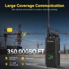 Retevis NR40 DMR 2 Way Radio Long Range,Professional Digital Two Way Radios,Noise Cancelling,Group Call,IP67 Waterproof,Quadruple Alarm,2800mAh,Dual-mode Walkie Talkie for Construction Industry(4Pack) view 4