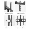 32-65 Inch Partition Rotating Hanger - TV Wall Mount - LCD TV Partition Wall Bracket,Video Wall Rotating Base 360 Degree Rotating Bracket,Height Adjustable,66,82cm view 4