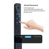 BLACKTK Slim Smart Lock 5 in 1 Fingerprint Card Password Application Control Key Unlock Aluminum Alloy Digital Keyboard Door Lock view 3