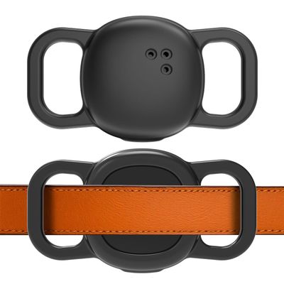 2-Pack Silicone Case for Tile Sticker & Life360 Tracker (2024) | Waterproof Anti-Loss Cover for Dog & Cat Collars, Backpacks, Luggage | Secure Fit, Easy to Install, Durable & Lightweight (Black)