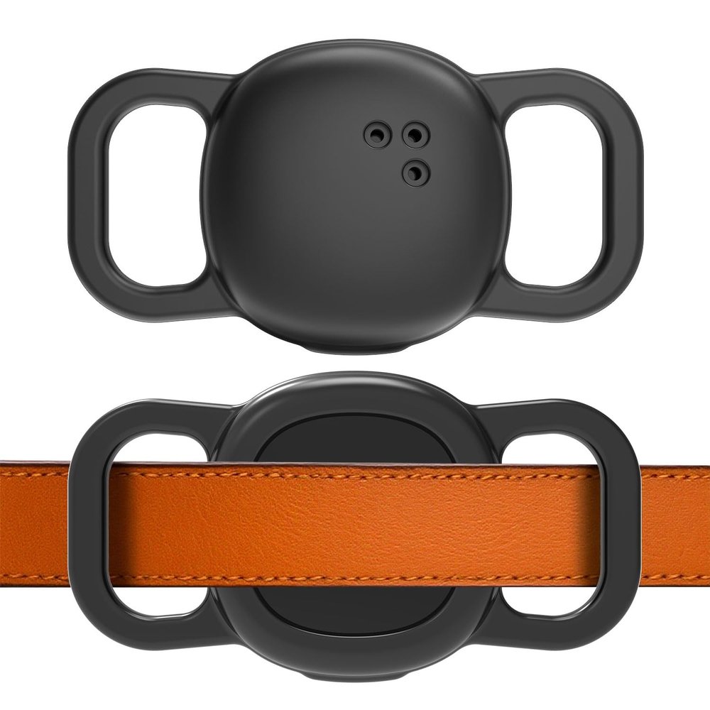 2-Pack Silicone Case for Tile Sticker & Life360 Tracker (2024) | Waterproof Anti-Loss Cover for Dog & Cat Collars, Backpacks, Luggage | Secure Fit, Easy to Install, Durable & Lightweight (Black)