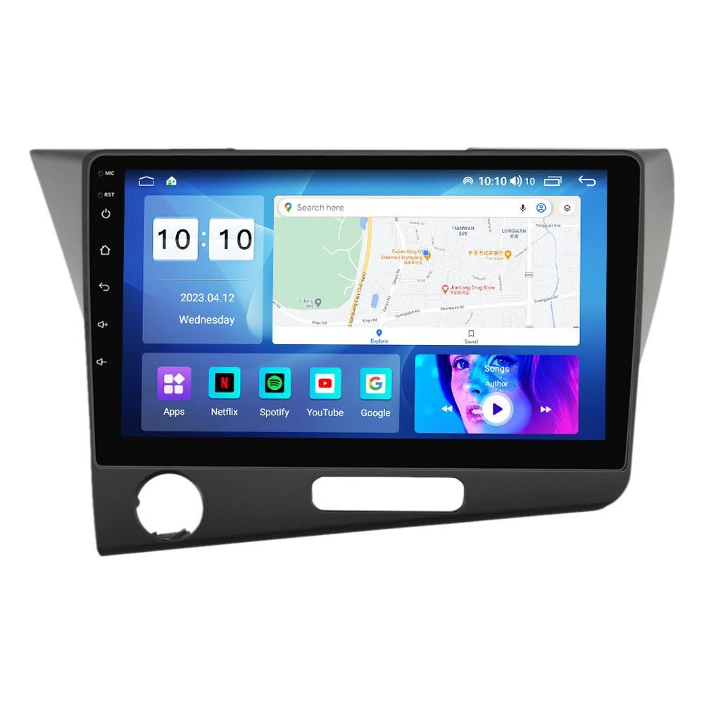 Android car Radio for Honda CRZ CR-Z 2010-2017,9 inch Car Stereo Touch Screen Upgrade with Wireless CarPlay/Android Auto GPS Navigation WiFi AM FM Radio Head Unit,4G+64G