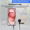 CHEOTIME Lavalier Lapel Microphone, Portable Omnidirectional Wearable Microphone Lapel Mic for Vlog Interview Streaming Lecture view 4