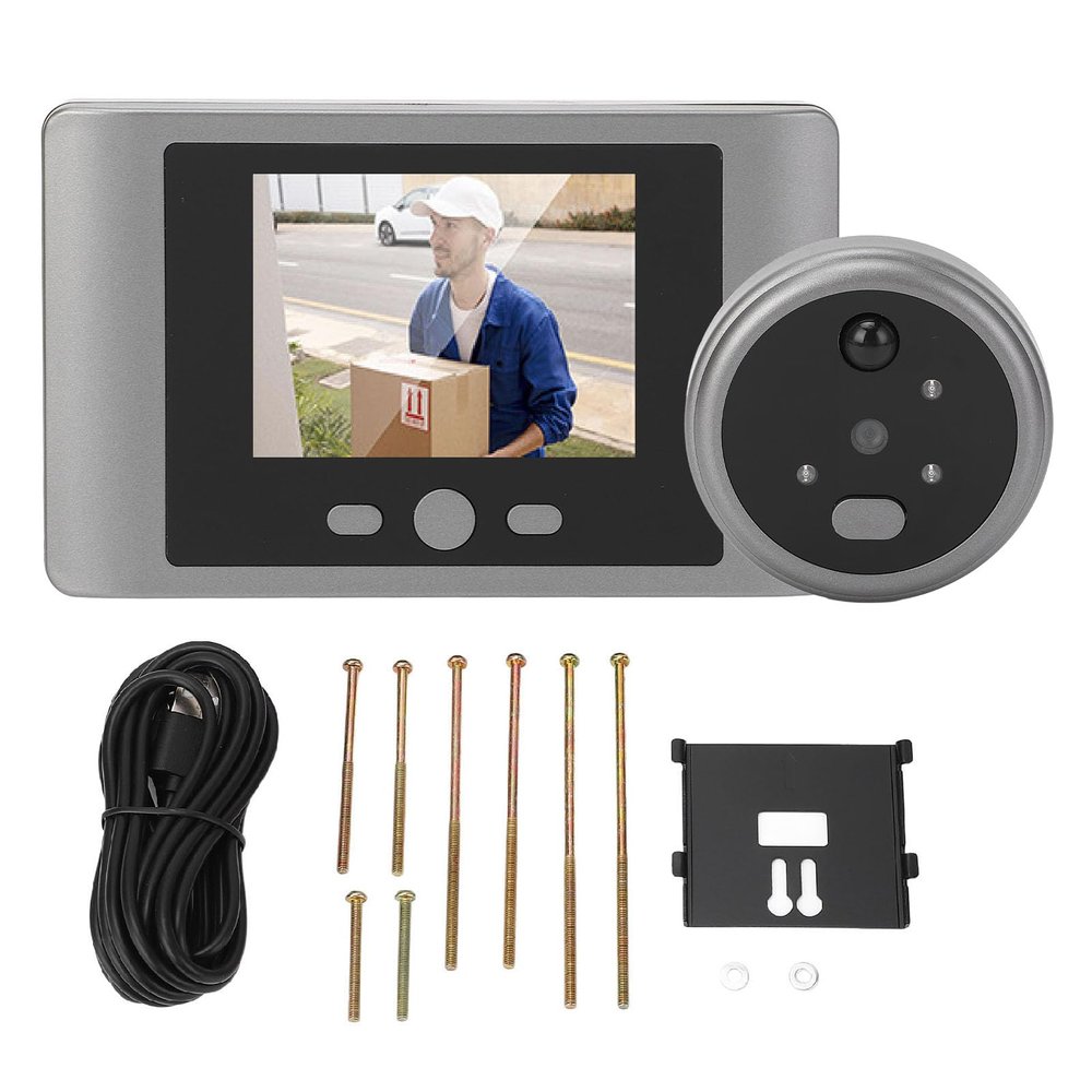 Peephole Camera 2.8IN Color Display PIR Motion Detection for Home Security with Night Vision
