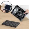 Bluetooth Keyboard Case for Fire HD 10 (13th/11th Gen, 2023/2021), Detachable Wireless Keyboard Cover with Stand, PU Leather Protective Case for Fire HD 10 Tablet 10.1 Inch, Dark Skull view 3