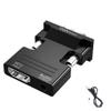 HDMI-Compatible Female to VGA Male Converter 3.5mm Audio Cable Adapter 1080P FHD Video Output for PC TV Box view 2