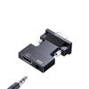 HDMI-Compatible Female to VGA Male Converter 3.5mm Audio Cable Adapter 1080P FHD Video Output for PC TV Box view 3