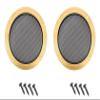 2Pcs Speaker Grill Mesh, 8inch 225mm Car Speaker Cover Audio Speaker Guard Woofer Circle Metal Grille Subwoofer Protector view 1