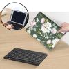 Bluetooth Keyboard Case for Fire HD 10 (13th/11th Gen, 2023/2021), Detachable Wireless Keyboard Cover with Stand, PU Leather Protective Case for Fire HD 10 Tablet 10.1 Inch, White Rose view 3