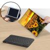 Bluetooth Keyboard Case for Fire HD 10 (13th/11th Gen, 2023/2021), Detachable Wireless Keyboard Cover with Stand, PU Leather Protective Case for Fire HD 10 Tablet 10.1 Inch, Sunset Sunflower view 3
