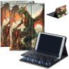 Bluetooth Keyboard Case for Fire HD 10 (13th/11th Gen, 2023/2021), Detachable Wireless Keyboard Cover with Stand, PU Leather Protective Case for Fire HD 10 Tablet 10.1 Inch, Green Fierce Dragon view 1