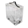 Focket ITX Computer Case, Mini Tower Chassis with Transparent Acrylic Panels for Mini ITX Board Boards to Use 170x170mm, Graphics Card Holder 190mm, Portable Design view 2