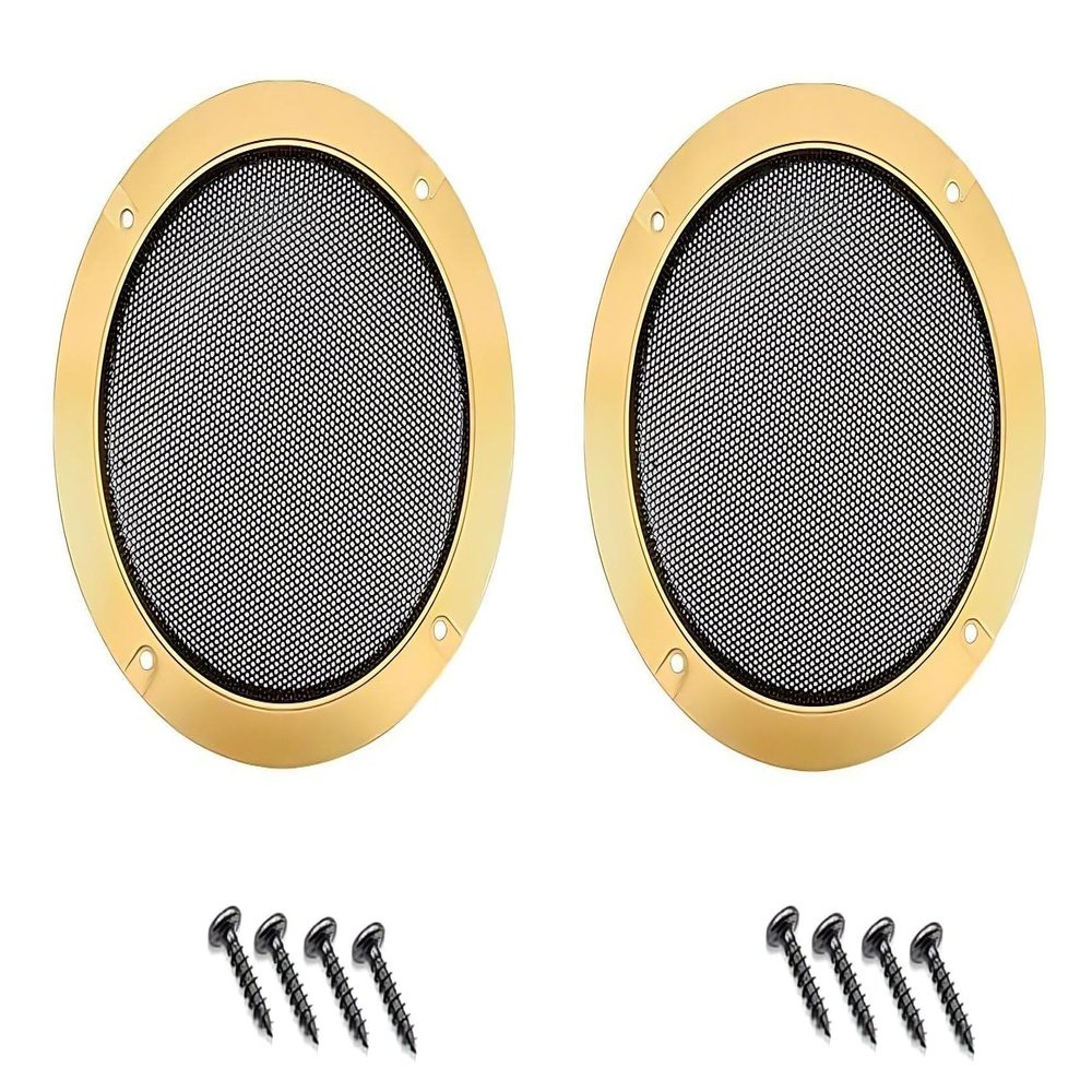 2Pcs Speaker Grill Mesh, 2inch 66mm Car Speaker Cover Audio Speaker Guard Woofer Circle Metal Grille Subwoofer Protector