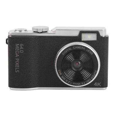Cryfokt 4K Digital Camera for Photography, Rechargeable 64MP Video Recording Vintage CCD Camera with 2.4in Screen, 16X Digital Zoom, Lanyard, for Travel Adult Kid Teen Beginner (64GB)