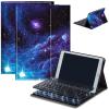 Bluetooth Keyboard Case for Fire HD 10 (13th/11th Gen, 2023/2021), Detachable Wireless Keyboard Cover with Stand, PU Leather Protective Case for Fire HD 10 Tablet 10.1 Inch, Purple Nebula view 1