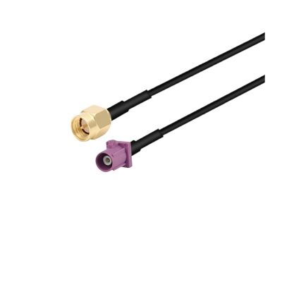 1PC Male Plug to SMA Male Plug RG174 Cable Extension Adapter Coaxial Pigtail for Auto Car Vehicle(SMA M to Fakra H M,5M)