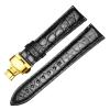 Genuine Leather Watchband For IWC Quick Release Function For Omega Alligator Leather Watch Strap(Black g2,13mm) view 1